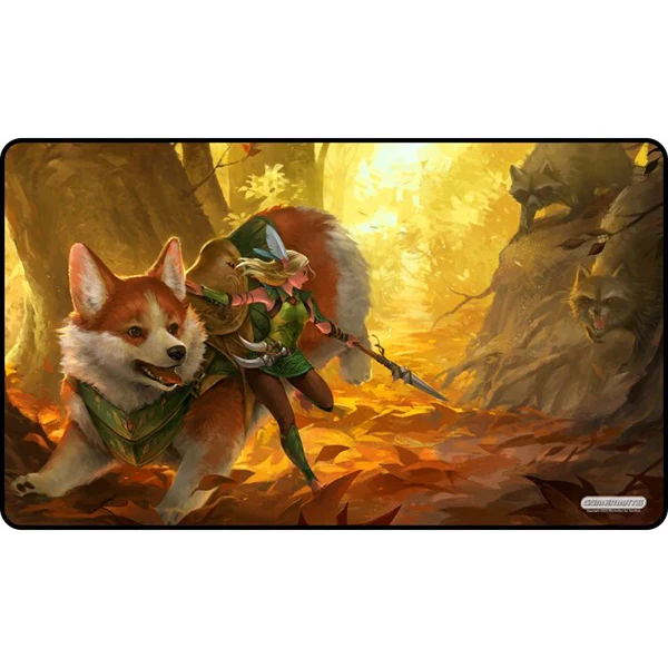 Corgi & Elf playmat