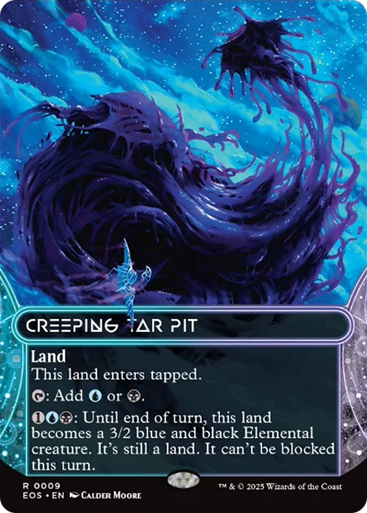 Creeping Tar Pit (0009) (Borderless) [Edge of Eternities: Stellar Sights]