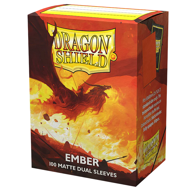 Dragon Shield: Standard 100ct Sleeves - Ember (Dual Matte) - Image 2
