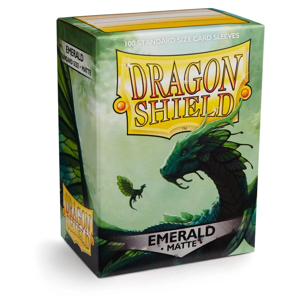 Dragon Shield: Standard 100ct Sleeves - Emerald (Matte) - Image 3