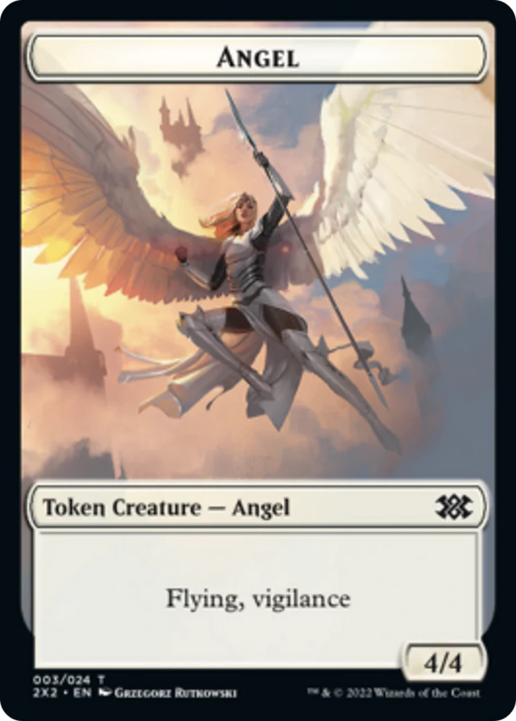 Egg // Angel Double-Sided Token [Double Masters 2022 Tokens] - Image 2