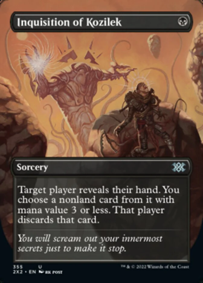 Inquisition of Kozilek (Borderless Alternate Art) [Double Masters 2022]