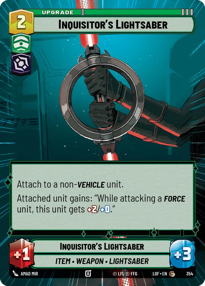 Inquisitor's Lightsaber (354) (Hyperspace) (354) [Legends of the Force]