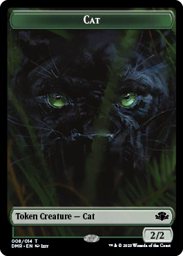 Insect // Cat (008) Double-Sided Token [Dominaria Remastered Tokens] - Image 2