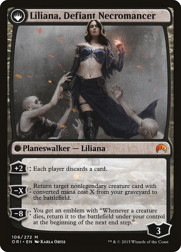 Liliana, Heretical Healer // Liliana, Defiant Necromancer [Secret Lair: From Cute to Brute] - Image 2