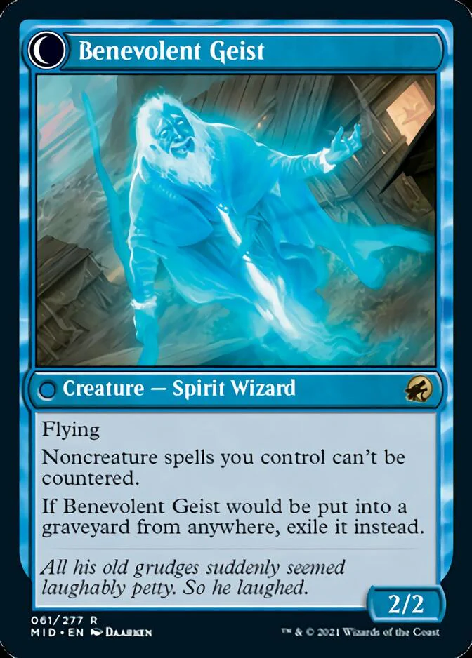 Malevolent Hermit // Benevolent Geist [Innistrad: Midnight Hunt] - Image 2