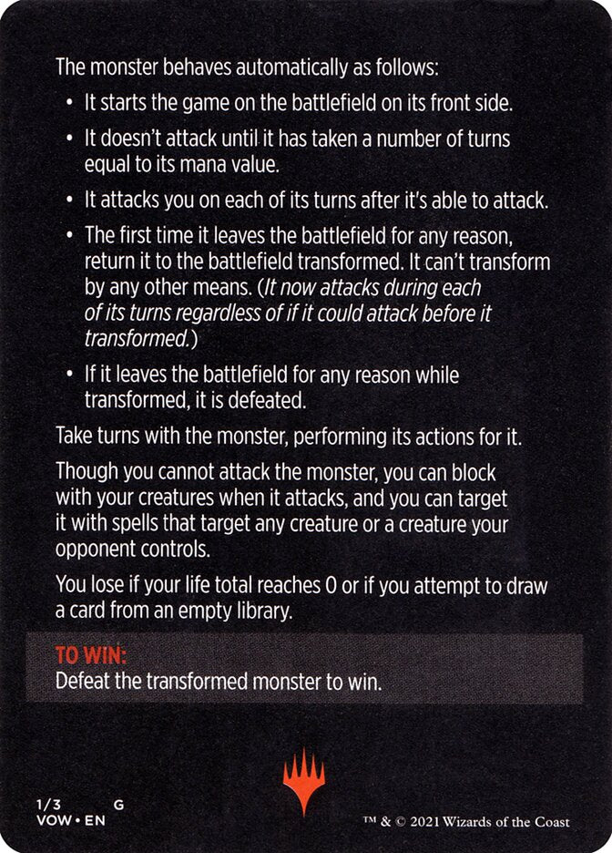 Monster of The Week (Magic Minigame) [Innistrad: Crimson Vow Minigame] - Image 2