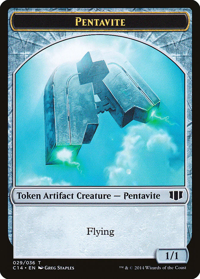 Myr // Pentavite Double-Sided Token [Commander 2014 Tokens] - Image 2