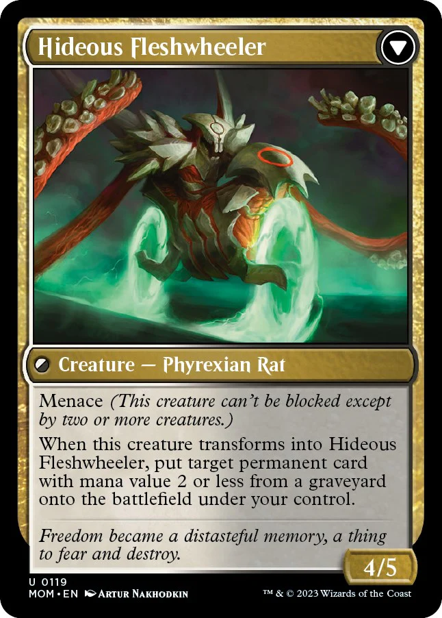 Nezumi Freewheeler // Hideous Fleshwheeler [March of the Machine] - Image 2