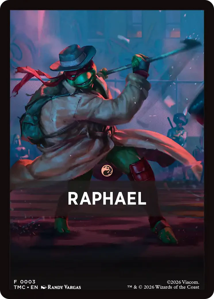 Raphael Theme Card [Teenage Mutant Ninja Turtles Commander Tokens]