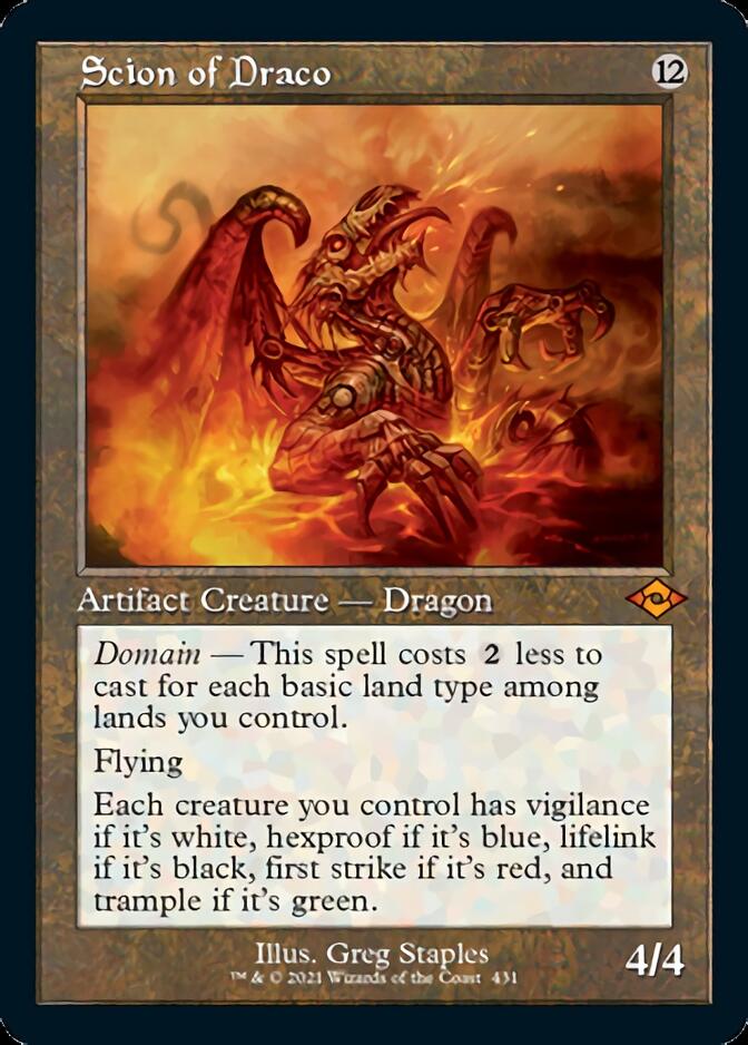Scion of Draco (Retro Foil Etched) [Modern Horizons 2] - Image 2