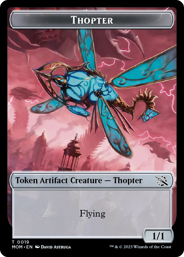 Treasure (21) // Thopter Double-Sided Token [March of the Machine Tokens] - Image 2