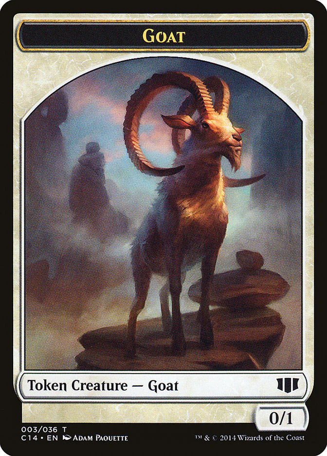 Wurm (033/036) // Goat Double-Sided Token [Commander 2014 Tokens] - Image 2