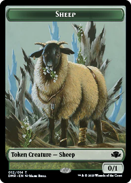 Zombie // Sheep Double-Sided Token [Dominaria Remastered Tokens] - Image 2